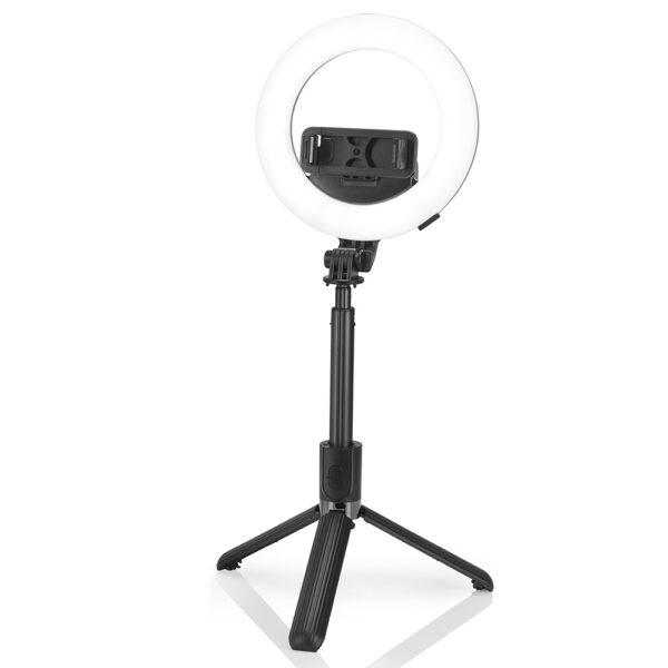Treppiede Da Tavolo Con Luce Ad Anello Per Cellulare – Braccio Regolabile 360° Per Live Streaming, YouTube E TikTok